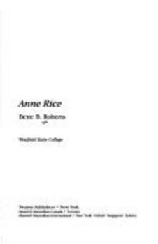 Anne Rice - Book  of the Twayne's United States Authors Series