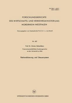 Paperback Rationalisierung Und Steuersystem [German] Book
