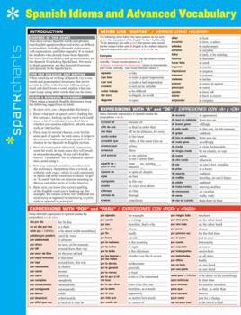 Flexibound Spanish Idioms and Advanced Vocabulary Sparkcharts: Volume 64 Book