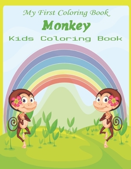 Paperback My First Coloring Book Monkey Kids Coloring Book