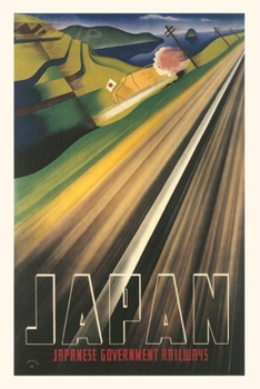 Paperback Vintage Journal Japanese Railways Travel Poster Book