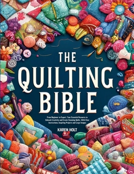 Quilting Bible: From Beginner to Expert, Your Essential Resource to Unleash Creativity and Create Stunning Quilts. With Clear Instructions, Inspiring Projects and Large Images