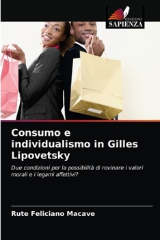 Paperback Consumo e individualismo in Gilles Lipovetsky [Italian] Book