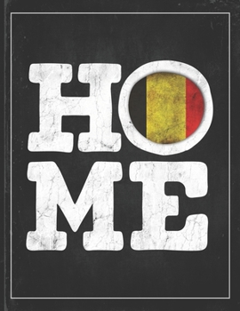 Home: Belgium Flag Planner for Belgian Coworker Friend from Brussels  Lightly Lined Pages Daily Journal Diary Notepad