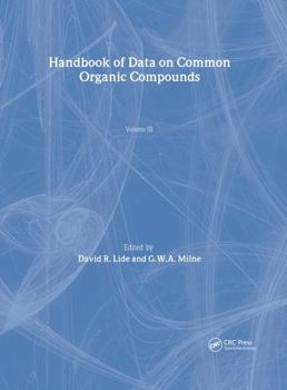 Hardcover Handbook of Data on Common Organic Compounds Book