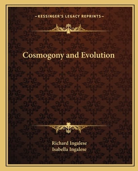 Cosmogony and Evolution