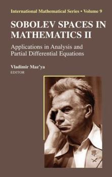 Paperback Sobolev Spaces in Mathematics II: Applications in Analysis and Partial Differential Equations Book