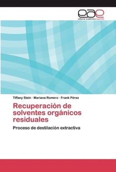Paperback Recuperación de solventes orgánicos residuales [Spanish] Book
