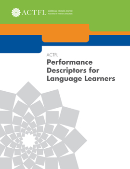 Paperback Actfl Performance Descriptors for Language Learners Book