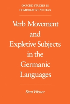 Paperback Verb Movement and Expletive Subjects in the Germanic Languages Book