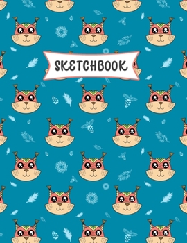 Sketchbook: Cute Chipmunk Sketch Book for Kids | Practice Drawing and Doodling | Sketching Book for Toddlers & Tweens
