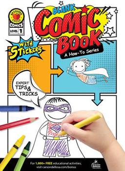 Paperback Blank Comic Book: A How-To Series Level 1 Book