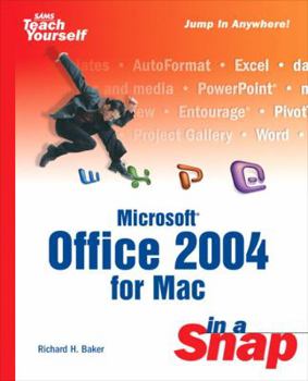 Paperback Microsoft Office 2004 for Mac in a Snap Book