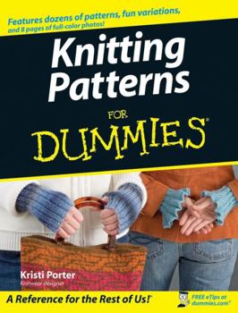 Paperback Knitting Patterns for Dummies Book
