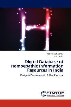 Paperback Digital Database of Homoepathic Information Resources in India Book