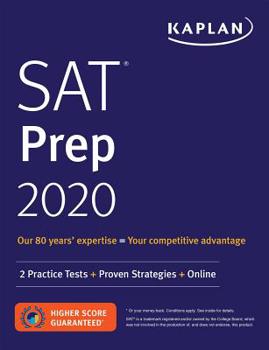 Paperback SAT Prep 2020: 2 Practice Tests + Proven Strategies + Online Book