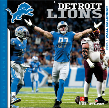 Calendar Detroit Lions 2024 12x12 Team Wall Calendar Book