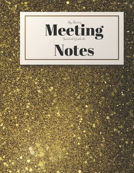 Paperback My Boring Meeting Survival Guide and Notes: 8.5x11 Meeting Notebook and Puzzle Book
