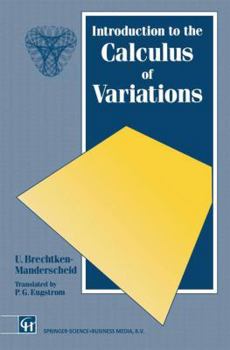 Hardcover Introduction to the Calculus of Variations (Chapman and Hall Mathematics Series) Book