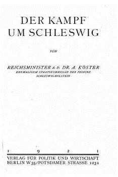 Paperback Der Kampf um Schleswig [German] Book