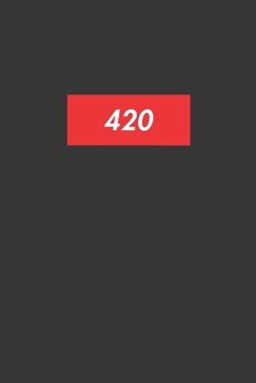 420 Notebook: Lined Journal, 120 Pages, 6 x 9, Affordable Red Box Logo Style Gift Journal Matte Finish