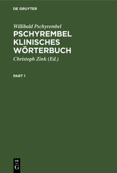 Hardcover Pschyrembel Klinisches Wörterbuch: Mit Klinischen Syndromen Und Nomina Anatomica [German] Book
