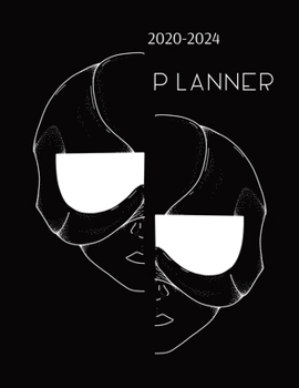 Futuristic Woman | 2020-2024 Planner: 60 Months Calendar 5 Year Monthly Planner with Federal Holidays Inspirational Quotes