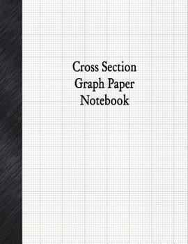 Paperback Cross Section Graph Paper Notebook: 1/10" Cross Section Rule, 80 Pages Book