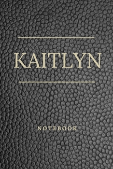 Paperback Kaitlyn: Personalised Custom notebook for Kaitlyn: Beautiful marble effect notebook notepad jotter - makes a special personal g Book