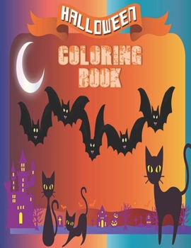 Paperback Halloween Coloring Book: Cute Halloween Book for Kids, 3-5 yr olds Book