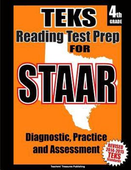 Paperback TEKS 4th Grade Reading Test Prep for STAAR Book