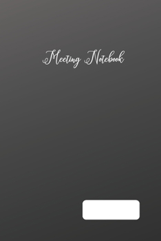 Paperback Meeting Notebook Book