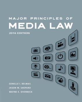 Paperback Major Principles of Media Law, 2016 Book