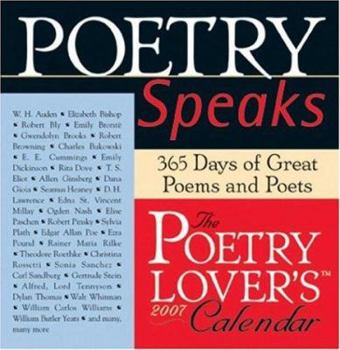 Calendar Poetry Speaks 2007 Calendar Book