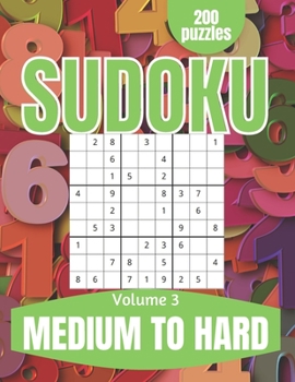 Paperback Sudoku Medium to Hard: Large Print Sudoku Puzzles for Adults and Seniors to Keep Your Mind Young and Nimble Vol 3 [Large Print] Book