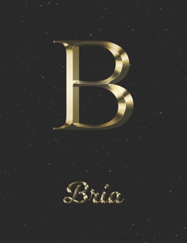 Paperback Bria: 1 Year Daily Planner (12 Months) - Yellow Gold Effect Letter B Initial First Name - 2020 - 2021 - 365 Pages for Planni Book