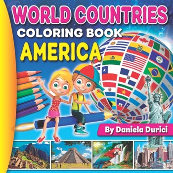 Paperback World Countries America: Coloring Book