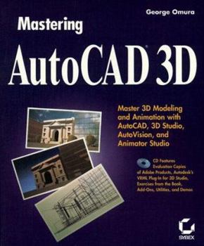 Paperback Mastering AutoCAD 3D with CD-ROM Book