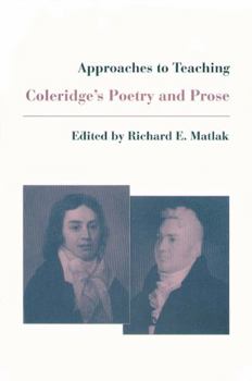 Paperback Approaches to Teaching Coleridge's Poetry and Prose Book