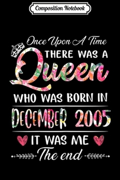 Paperback Composition Notebook: Girls 14th Birthday Queen December 2005 14 Years Old Journal/Notebook Blank Lined Ruled 6x9 100 Pages Book