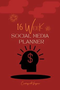 Hardcover 16 Week Social Media Planner Book