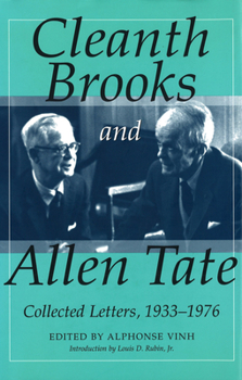 Hardcover Cleanth Brooks and Allen Tate: Collected Letters, 1933-1976 Book