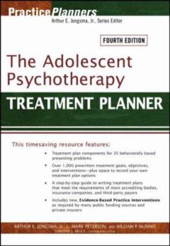 Paperback The Adolescent Psychotherapy Treatment Planner Book