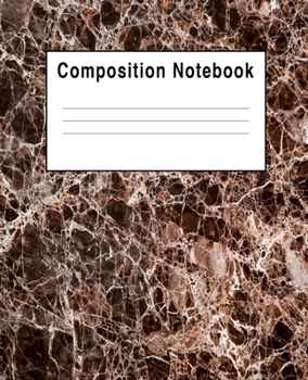 Paperback Composition Notebook: Abstract Brown Book