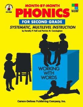 Paperback Month-By-Month Phonics for Second Grade: Systematic, Multilevel Instruction for Second Grade Book