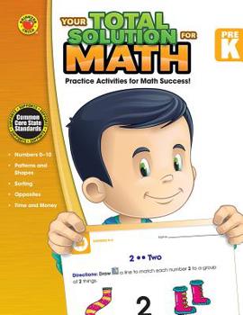 Paperback Your Total Solution for Math, PreK Book