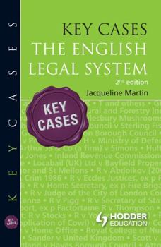 Paperback Key Cases: The English Legal System Book