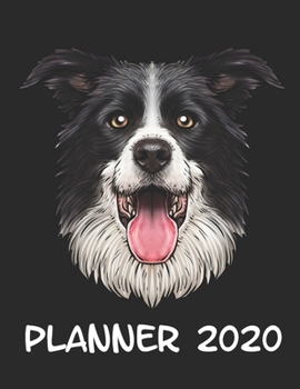 Planner 2020: Planner Weekly and Monthly for 2020 Calendar Business Planners Organizer For To do list 8,5“ x 11“ with Funny Portrait of Australian Shepherd Aussie Dog Lover Pet