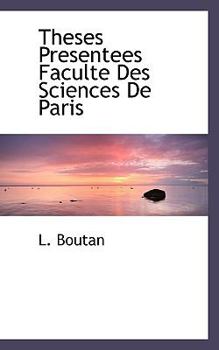 Hardcover Theses Presentees Faculte Des Sciences de Paris [French] Book