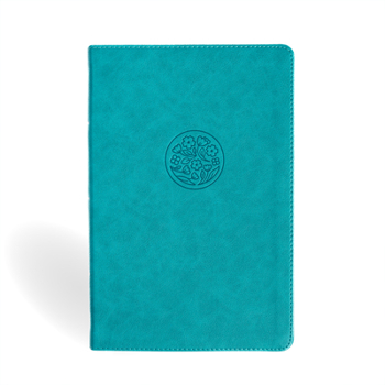 Imitation Leather NASB Giant Print Reference Bible, Teal Leathertouch, Indexed Book